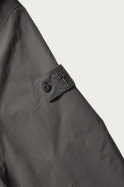 Stone Island Weatherproof Cotton Canvas Parka - Grey< Coats, Jackets, And Vests