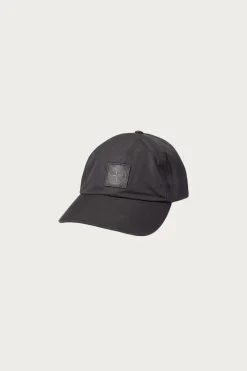 Stone Island Weatherproof Cotton Canvas Cap - Black< Accessories
