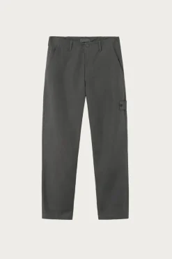 Stone Island Weatherproof Cotton Canvas Trousers - Grey< Pants