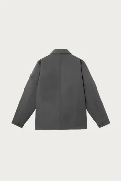 Stone Island Weatherproof Cotton/Canvas Jacket - Grey< Coats, Jackets, And Vests