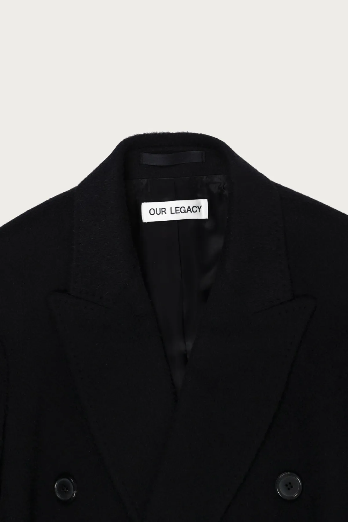 Our Legacy Whale Coat - Black Hairy Wool< Coats, Jackets, And Vests