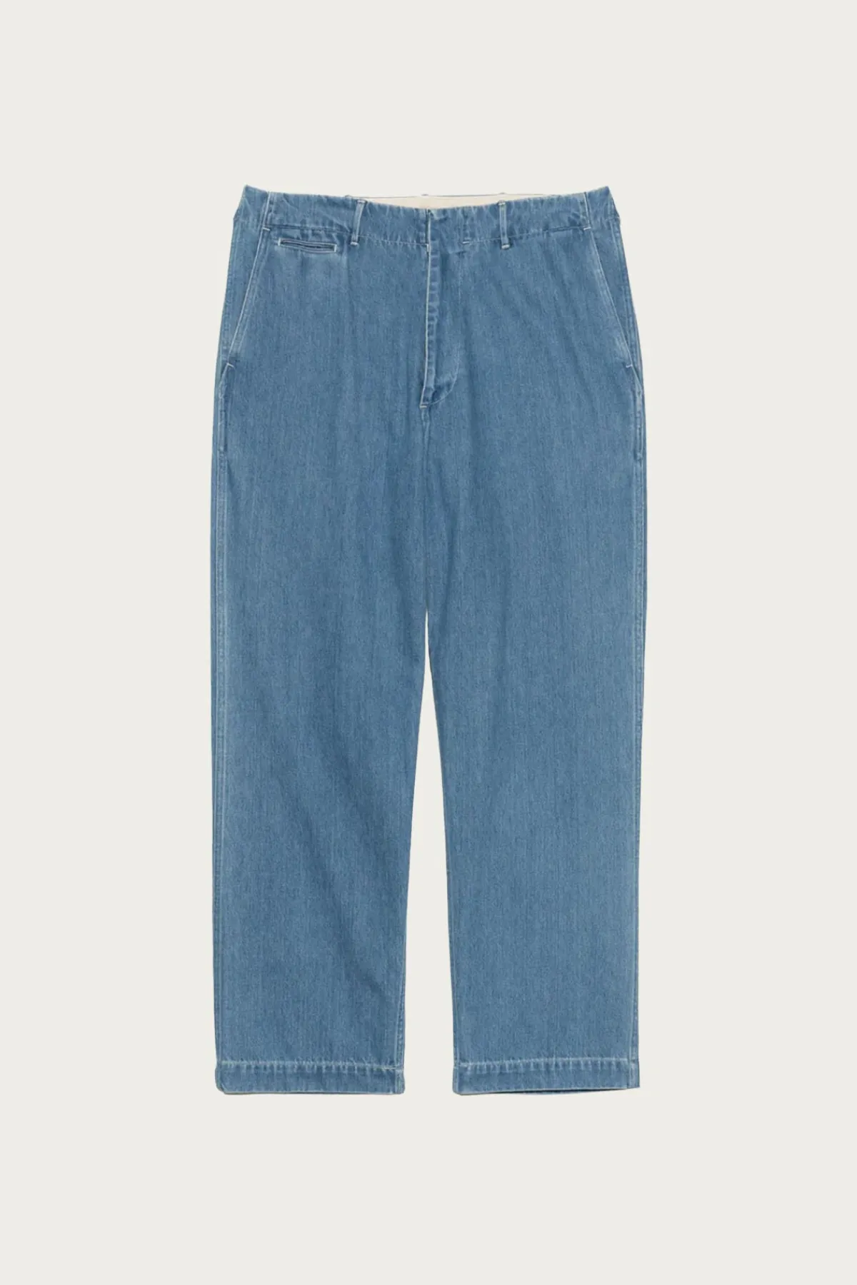 nanamica Wide Denim Pants - Light Indigo< Pants