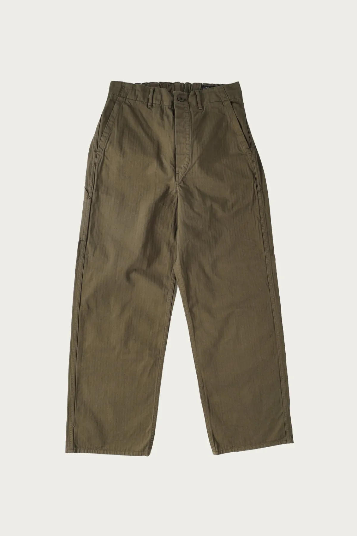 orSlow Wide Fit French Work Pants - Army Green< Pants