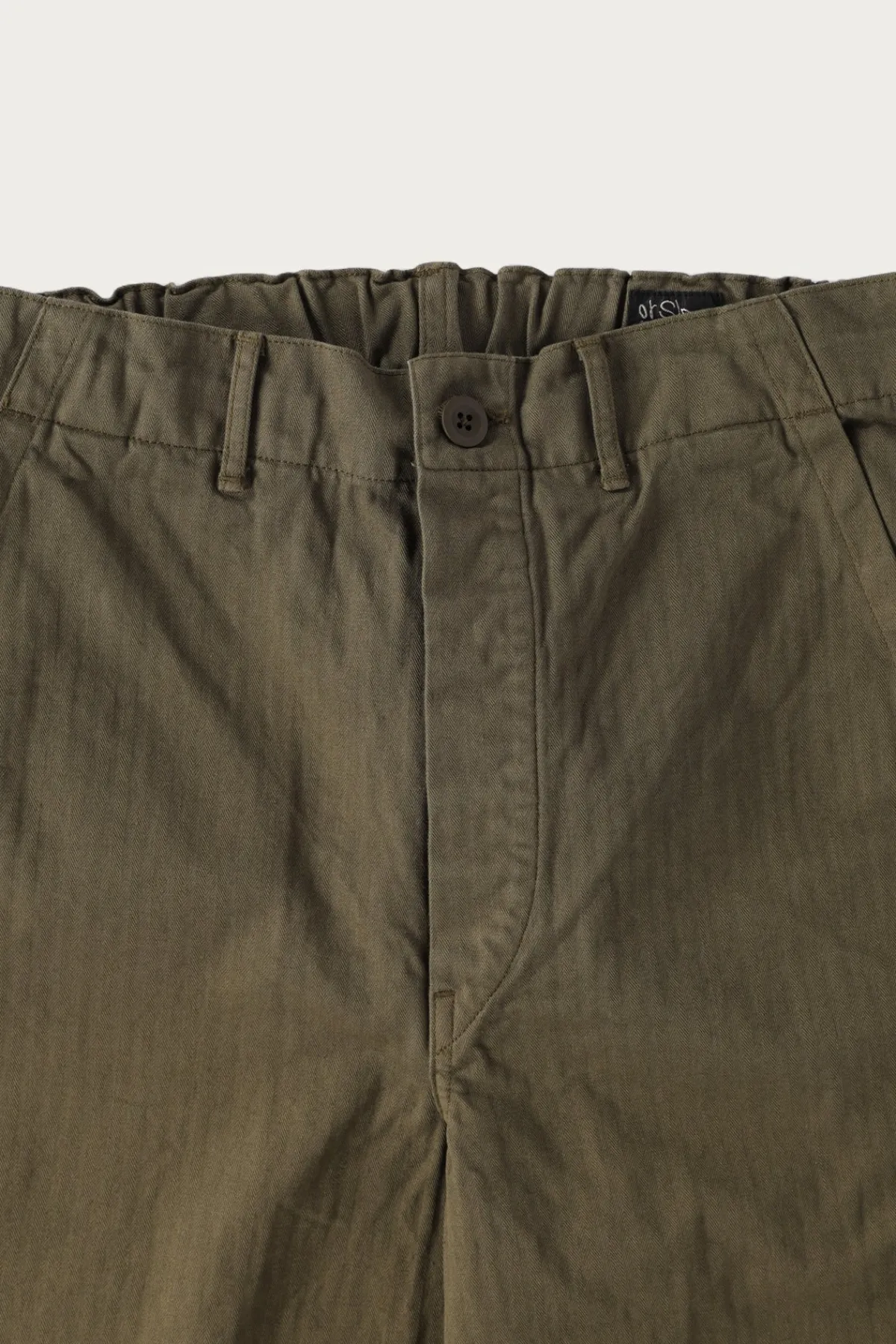 orSlow Wide Fit French Work Pants - Army Green< Pants
