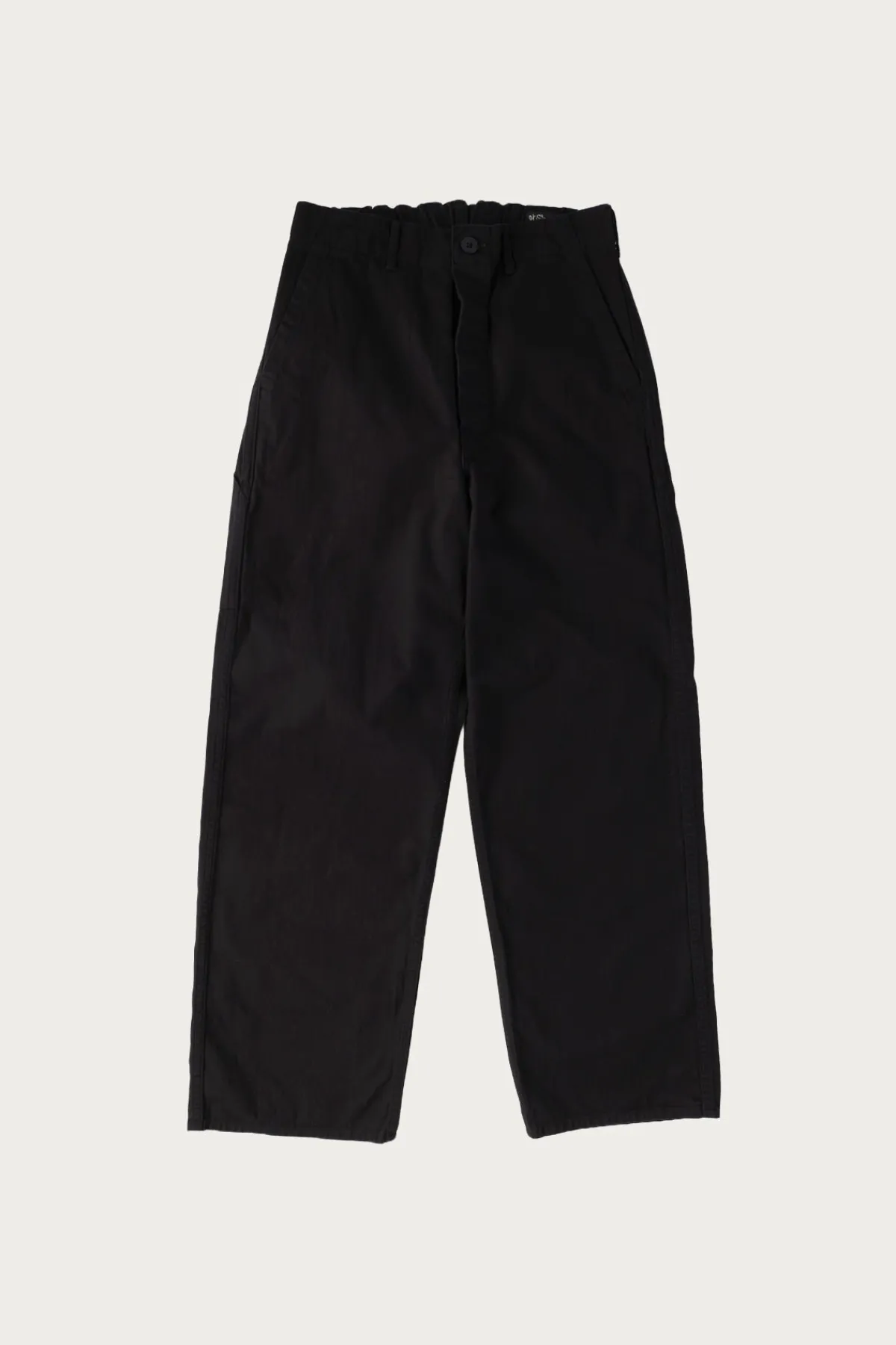 orSlow Wide Fit French Work Pants - Black< Pants