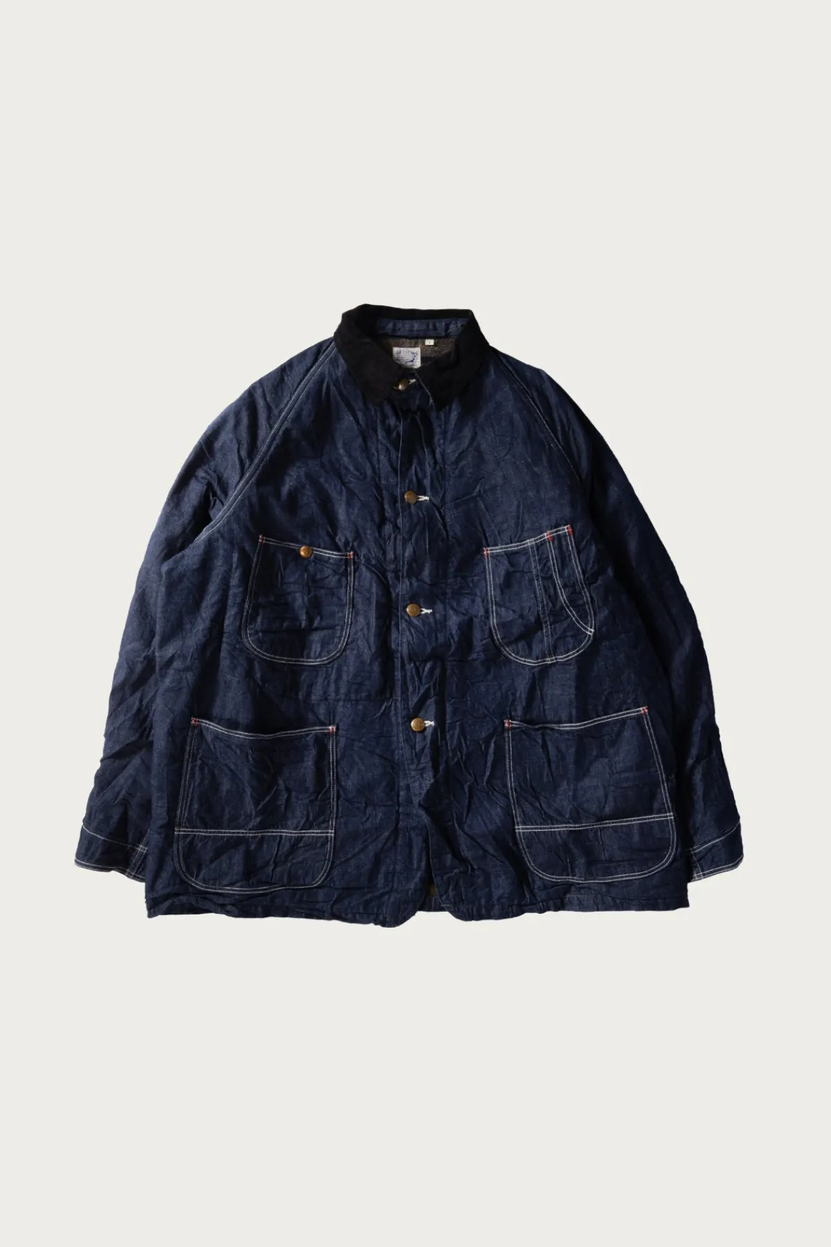 orSlow Wool Liner Relax Fit Denim Coverall - One Wash< Coats, Jackets, And Vests