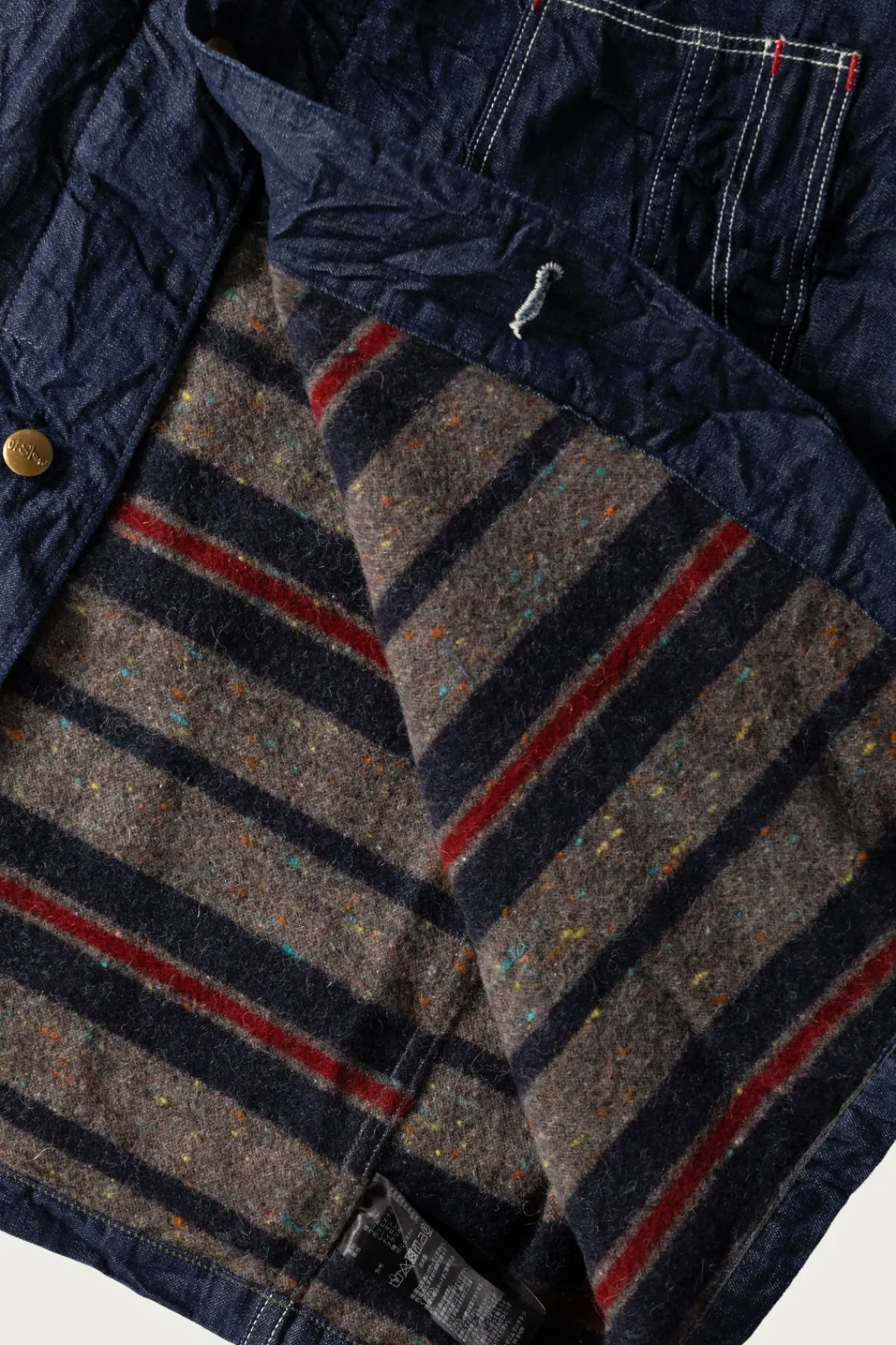 orSlow Wool Liner Relax Fit Denim Coverall - One Wash< Coats, Jackets, And Vests