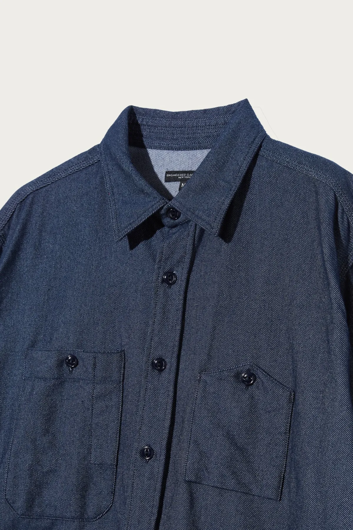 Engineered Garments Work Shirt - Indigo Cotton Denim Flannel< Shirts