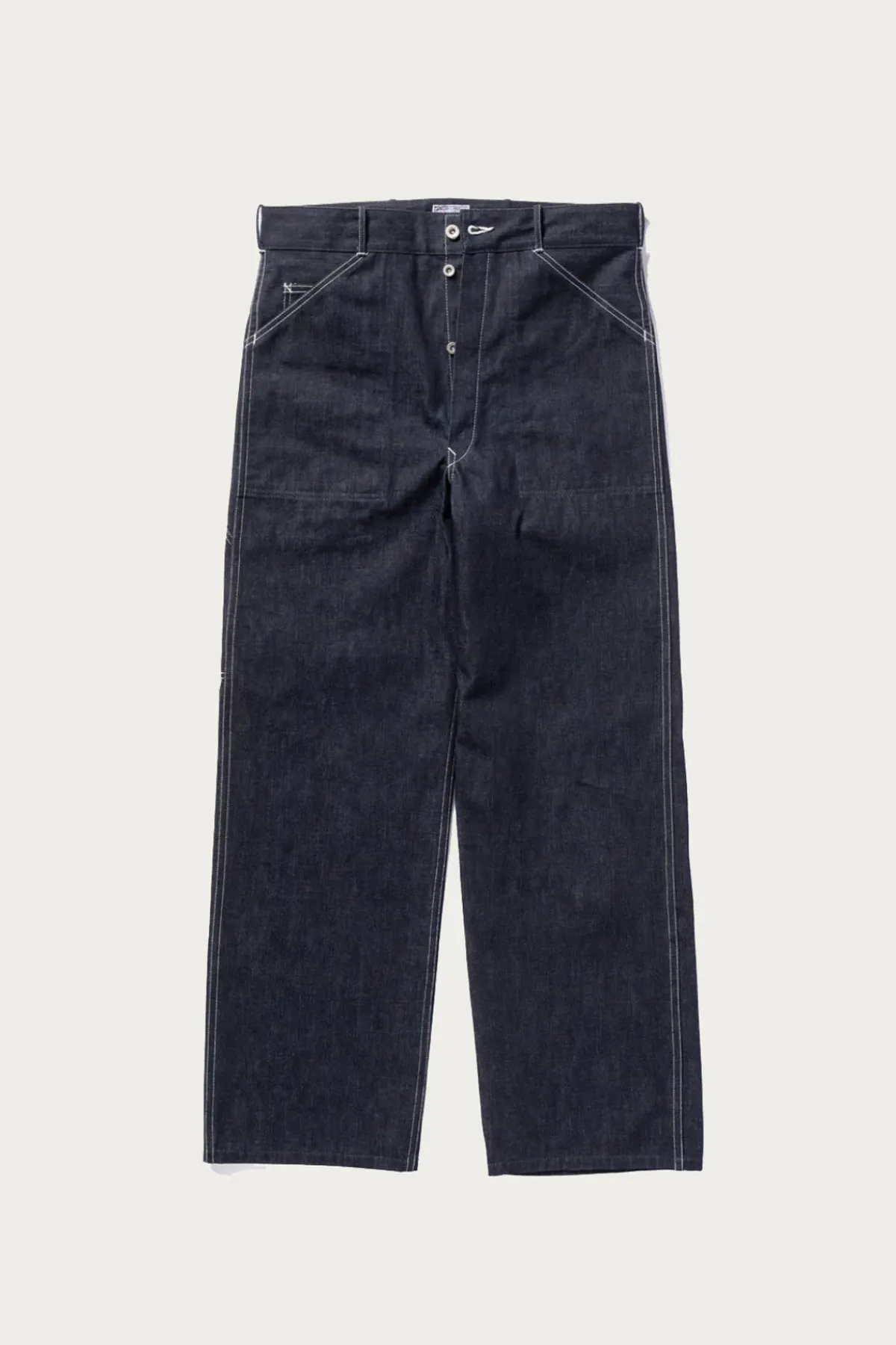 The Real McCoys WWII Denim Work Trousers - Indigo< Denim