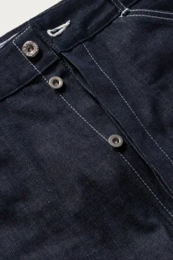 The Real McCoys WWII Denim Work Trousers - Indigo< Denim