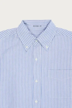 Wythe Oxford - Blue/White Stripe< Shirts